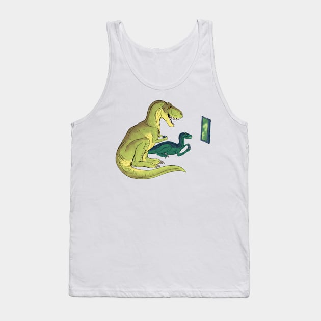 Gamer-Saurus Tank Top by SakuraDragon